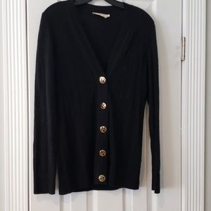 Tory Burch Long Black Cardigan